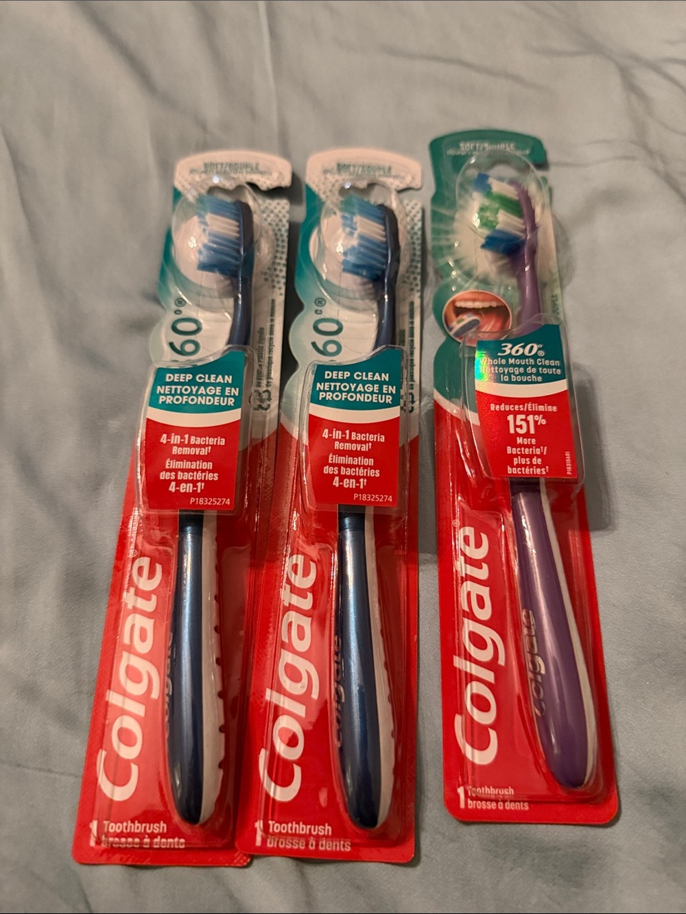 Deep Clean Toothbrush Bundle - Blue & Purple